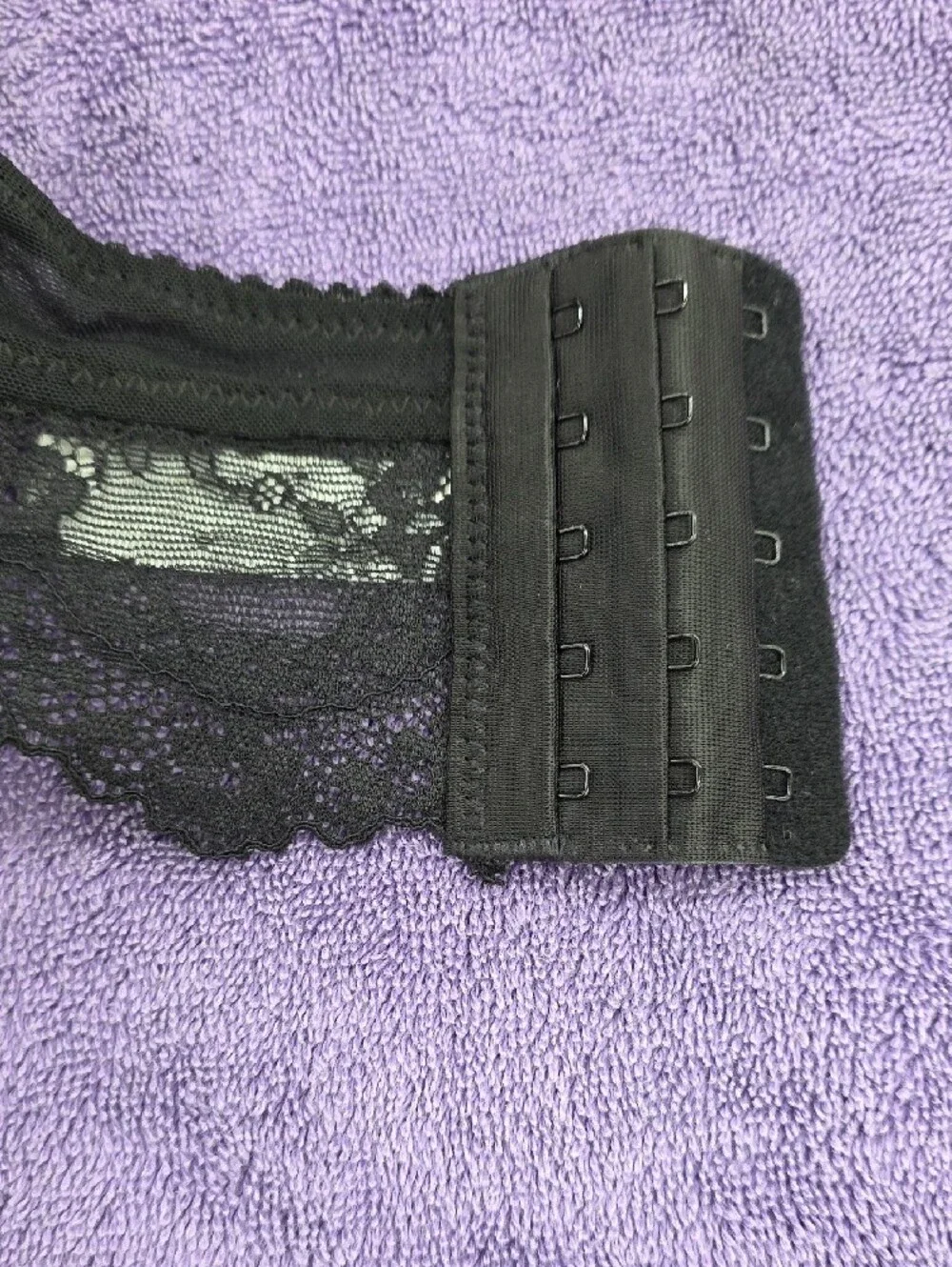 NWOT Black Lace Bra & Panty Set with Garters - Women Intimates